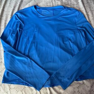 Lululemon Sheer Will long sleeve. Color: wild bluebell.